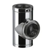 Té THERMINOX TI, diamètre 150 mm T 90 150 TI POUJOULAT Nouvel Arrivage