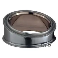 Coude 15° double paroi pour conduit de cheminée Inox-Galva – Ø 180 mm POUJOULAT Populaire