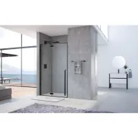 Promotion PORTE PIVOTANTE 2 PANNEAUX DURANCE VTNET- CHROME 90 HAUTEUR 200