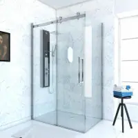 PORTE COULISSANTE DURANCE VGNET- CHROME 160 DROITE H200 Super Prix