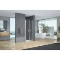 PORTE BATTANTE MARILOU 8 MM VS-CHROME L.80 Meilleur Prix