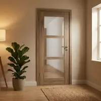 Bloc Porte Frake Vitrage transparent H204 x L83 cm Côte Tableau P.Droite, Poignee Pomerol Prix Promo