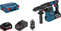Perforateur SDS-Plus 18V GBH 18V-26 F Professional + 2 batteries 5Ah + chargeur rapide + coffret L-BOXX - BOSCH - 0611910007 Meilleur Prix