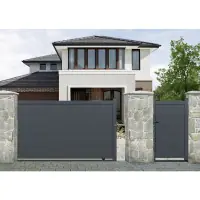 Promotion Saisonnière PORTAIL COULISSANT FERRARE ALU GRIS 192x325 GARDENGATE