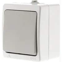 Must-Have INTERRUPTEUR HESTIA ETANCHE SAILLIE V/VT GRIS AKYA ZENYTECH