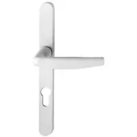 POIGNEE BLANC 9016 ATLANTA COL COURT PORTE FENETRE PVC A CLE HOPPE Solde