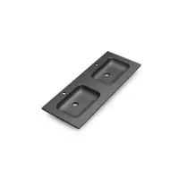 Prix Promo PLAN DOUBLE VASQUE INFINY RESINE LISSE ANTHRACITE L.120