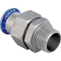Certifié Raccord union fileté écrouD18-1/2 mm acier inox 35362 GEBERIT