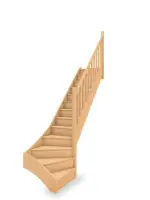 Escalier bois tournant bas hauteur max 2840mm Jusqu&rsquo;à Épuisement Des Stocks