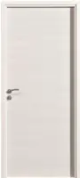 Bloc-porte isotherme à rive droite Fuji décor frêne blanc structuré huisserie Fin de Chantier 72/98 serrure 3 points poussant gauche 204×83 cm MENUISERIES D‘OLT Prix Cassé