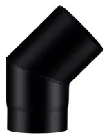 Bon Plan Coude à segment 45° ACIER 2MM , diamètre 150 mm , noir mat (RAL 9019) Réf. 50150922/0 POUJOULAT