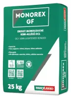 Remise Enduit semi-allégé imperméable décor façade Monorex GF gris G16 sac de 25kg