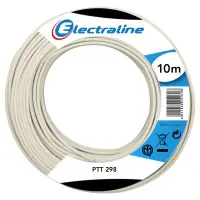 Câble PTT 298 Ivoire 10m 60131055E ELECTRALINE CBB Expédition Rapide