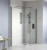 PAROI DOUCHE FIXE 1400 MM AYO ORIGIN 8 MM NOIR MAT FLAIR SHOWERS Promotion