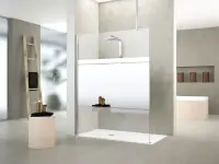 Nouvel Arrivage PAROI DE DOUCHE KUADRA H 60 EXT.57-60 CM VERRE TREMPE TRANSPARENT NOVELLINI
