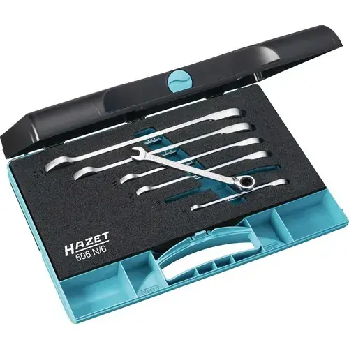 Achat Immédiat Jeu de clés mixtes à cliquet 606N/6 HAZET
