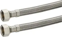 FLEXIBLE ALIMENTATION INOX FEMELLE FEMELLE 15x21 LG 80CM 9x12 NOYON & THIEBAULT Dernière Chance