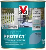 Peinture Direct Protect Satin Bleu Fjord 0,5L V33 Retour Gratuit