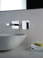 Mitigeur lavabo mural Dax encastré 2 trous chrome bec 250 mm PAINI Affaire À Saisir
