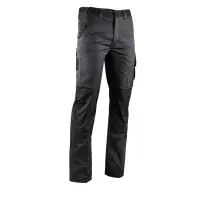 Pantalon Vulcain stretch avec poches genouillères gris sombre / noir T 46 - LMA - 1822 Bon Marché