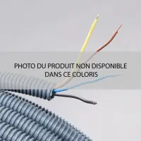 Gaine préfilée 4×1,5 bleu-rouge-marron-noir diamètre 20mm couronne de 100 mètres JANOPLAST Quantité Limitée
