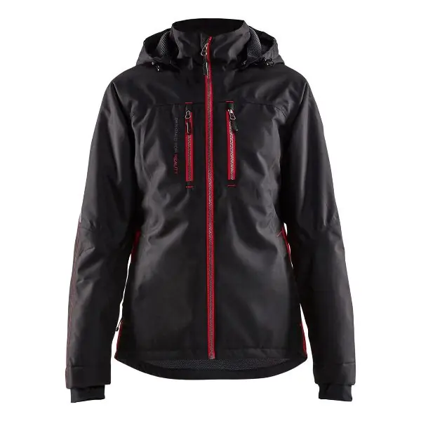 Blouson fonctionnel dame, noir / rouge, Taille unisexe S Certifié