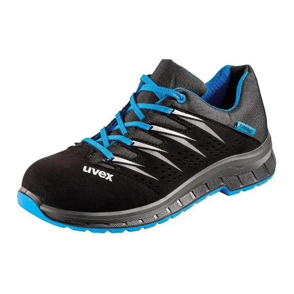 Acheter Direct Chaussures basses noires/bleues uvex 2 trend, S1, Pointure UE 38