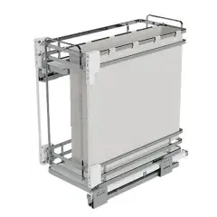 Commande En Gros Cadre bas 2 niveaux coulissant mélaminé blanc avec pain bouteille pour meuble 300 mm SIGE SPA 007+300