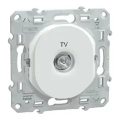 Marque Mécanisme prise TV OVALIS simple blanc SCHNEIDER ELECTRIC S320405