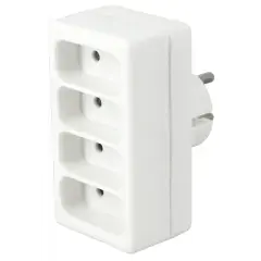 Offre Limitée Fiche multiprise tétraplite Alux 4 x 2P 6A
