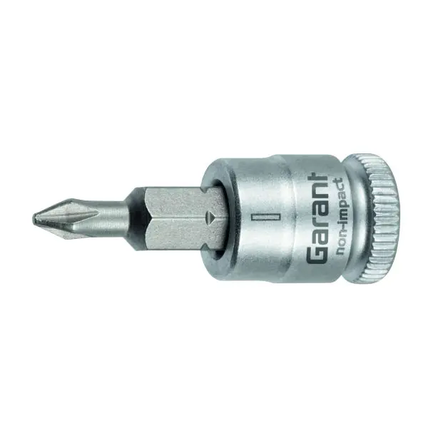 Meilleure Vente Douille tournevis pour Phillips, 1/4 pouce, Taille empreinte cruciforme 1