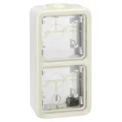 Offre Exclusive Boîtier étanche PLEXO à embouts 2 postes verticaux composable LEGRAND 069691