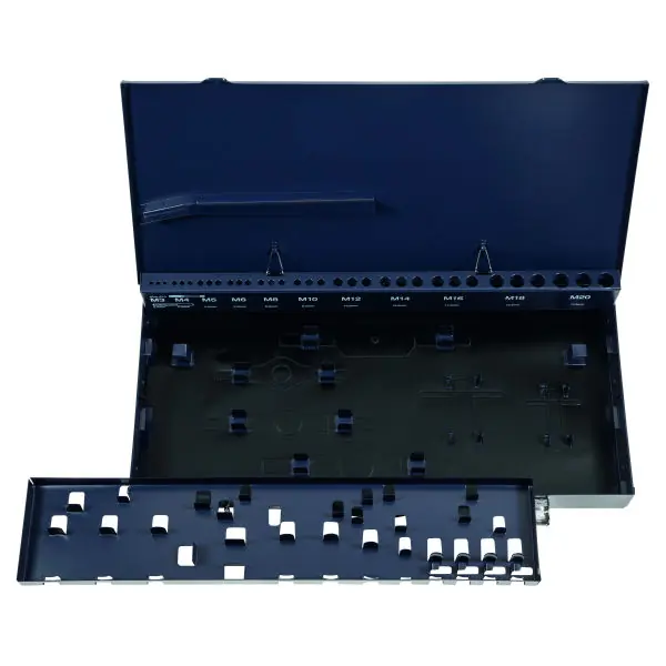 Coffret métallique vide pour kit de filetage, pour filetages métriques M3-20 Satisfait Ou Remboursé