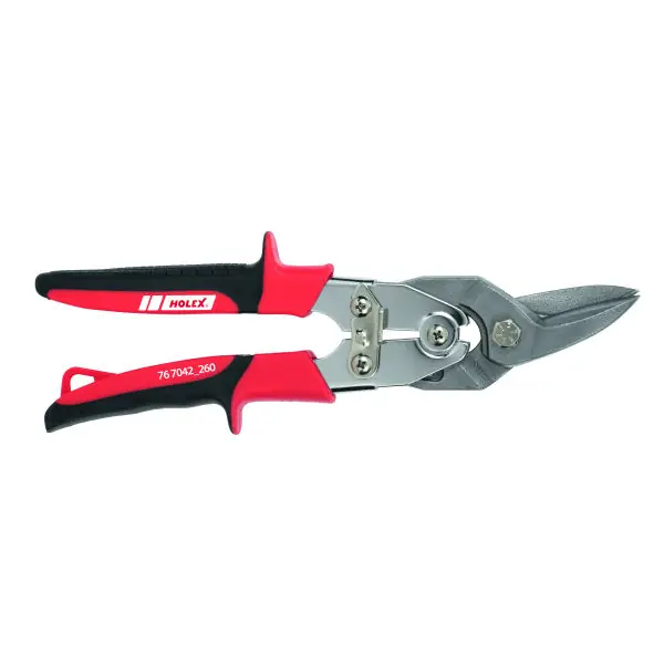 Cisaille à chantourner avec poignée bimatière, coupe à droite, Longueur totale 260mm Achat Immédiat