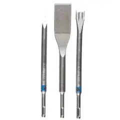 Set de 3 burins SDS Plus (BURIN+PIC+LARGE) BOSCH 2607019159 Offre Spéciale