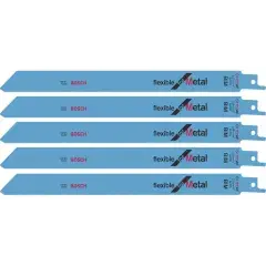 5 lames de scie sabre S 1122 AF Flexible for Metal 225 x 19 x 0,9 mm BOSCH 2608656018 Dernier Modèle