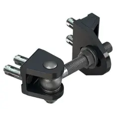 Charnière à visser Bolton HD4D 16 mm Quick-Fix noir 9005 LOCINOX P00013389-9005 Top Vente