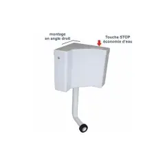 Populaire Réservoir d‘angle semi-bas à commande interrompable REGIPLAST 400