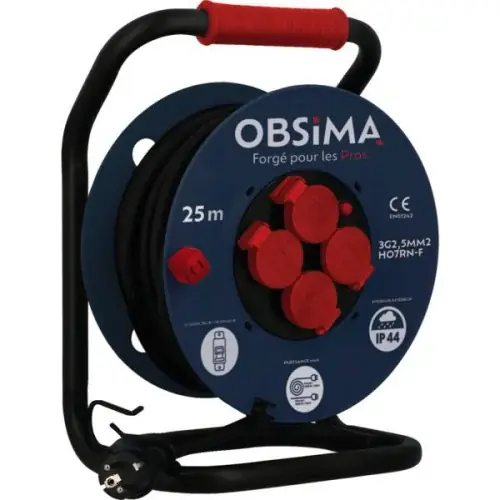 Enrouleur OBSIMA HO7RN-F3G2.5 Retour Gratuit