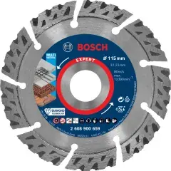 Achat Immédiat Disque à tronçonner diamanté Expert MultiMaterial 115 x 2,2 x 12 mm BOSCH 2608900659