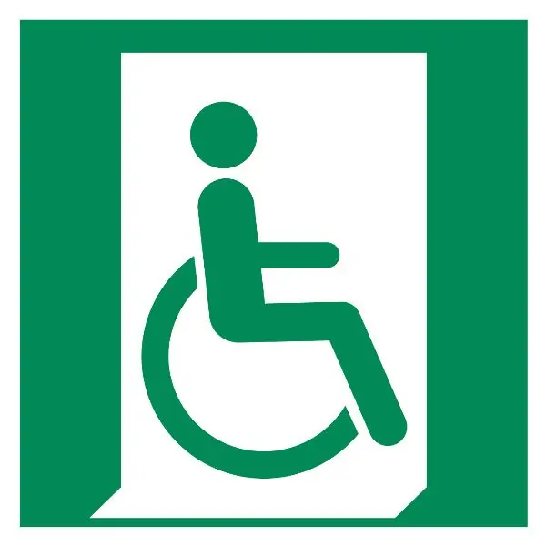 Meilleur Prix Signaux de secours Sortie de secours pour fauteuils roulants (vers la droite), Type 12150