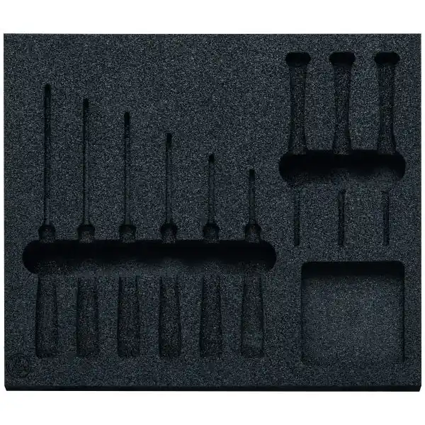 Compartiment alvéolé en mousse rigide vide, pour jeux d‘outils ESD, pour assortiment de mousses rigides 973220 Satisfait Ou Remboursé