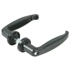 Vente Directe Béquille double pour porte métallique 45 – 60 mm carré 8 mm noire IBFM 435045