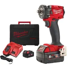 Usine Directe Boulonneuse à chocs 18 V M18 FIW2F12-502X + 2 batteries 5 Ah en coffret HD-BOX MILWAUKEE 4933478444