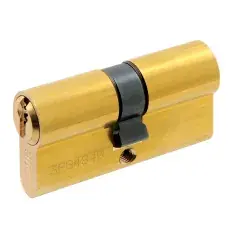 Cylindre à double entrée 5 goupilles 5G 40 X 50 mm sur variure KAL3101 laiton poli HERACLES C000017MV7 Top Vente