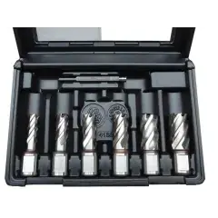 Jeu de 6 fraises HSS-CO + pointe carbure tungstène Weldon 19 mm JEPSON 490145 Offre Spéciale