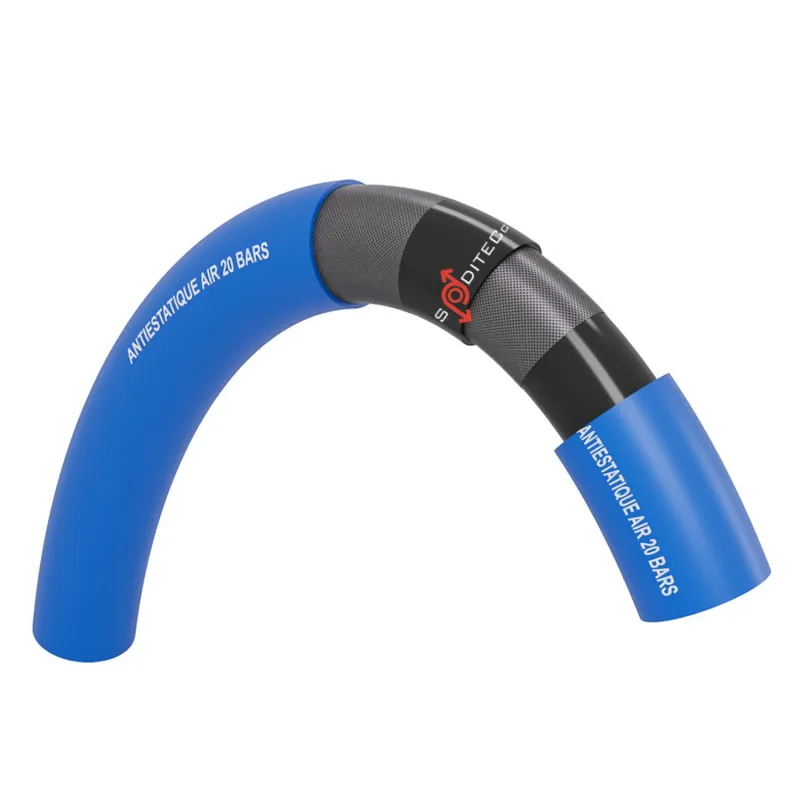 Offre Exclusive Tuyau Caoutchouc Air 20 Bars - Bleu ANTISTATIQUE - le ML - Ø 10 X 18 MM