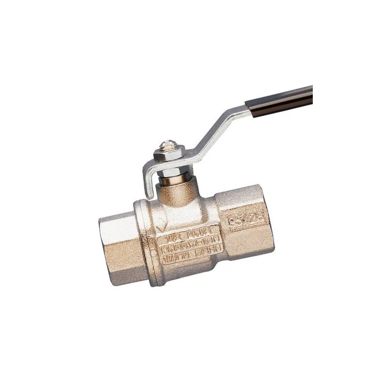Vanne Laiton Nickelée Industrielle - ¼ Tour - Femelle 1" ½ Produit De Marque