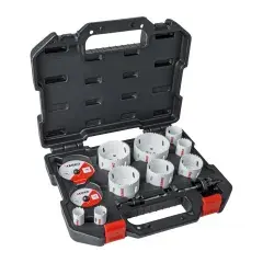Coffret de 9 trépans et accessoire bi-métal pour électricien de 22 à 86 mm KOPRAM 42900 Dernière Chance