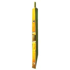 Verrou à entailler à poussoir 16 mm 250 mm zingué avec gâche JARDINIER MASSARD J544030-1 Offre Limitée